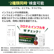 画像をギャラリービューアに読み込む, リニューアル 即納 新型コロナウイルス＆インフルエンザ A/B 抗原検査キット ５分 変異株 オミクロン株対応
